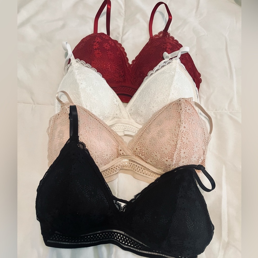Lace bras (4-pack)